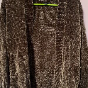 Cozy Brown Knit Cardigan
